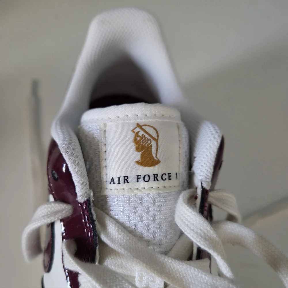 🆕️Nike Air Force 1 '07 LX Roman Empire Dark Burgundy Low-Top Sneakers Size 8.5W - Picture 6 of 10